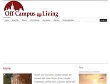 Tablet Screenshot of offcampus-living.com